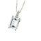 Collier Vieri - Collier en or blanc avec aigue-marine et diamants 58 Facettes 38678