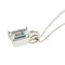 Collier Vieri - Collier en or blanc avec aigue-marine et diamants 58 Facettes 38678