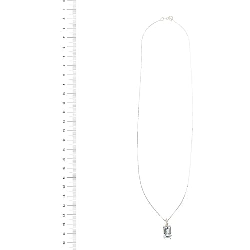 Collier Vieri - Collier en or blanc avec aigue-marine et diamants 58 Facettes 38678
