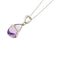 Collier Vieri - Collier en or blanc avec améthyste et diamants 58 Facettes 37363