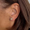 Boucles d'oreilles Boucles d'oreilles puces en or jaune et diamants 0,18 ct 58 Facettes 25539