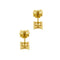 Boucles d'oreilles Boucles d'oreilles puces en or jaune et diamants 0,18 ct 58 Facettes 25539
