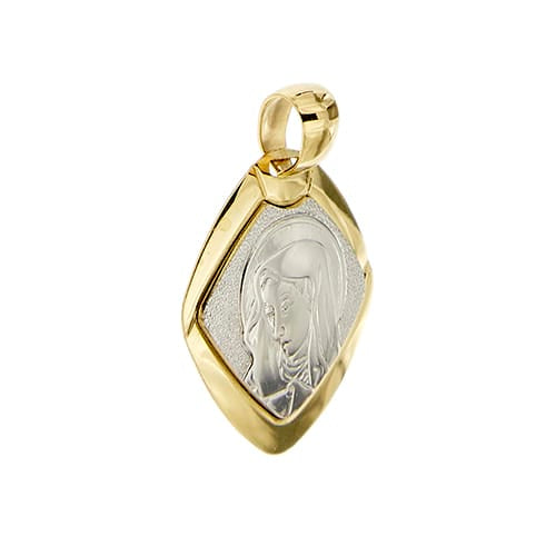 Pendentif Stella - Pendentif Madonna en or jaune et or blanc 58 Facettes 42069