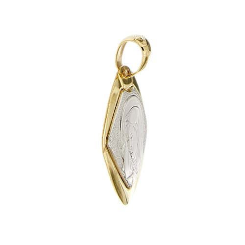 Pendentif Stella - Pendentif Madonna en or jaune et or blanc 58 Facettes 42069