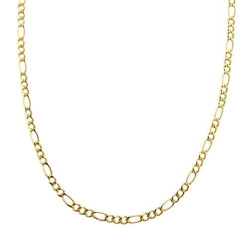 Collier Collier maille Figaro en or jaune 58 Facettes 36715