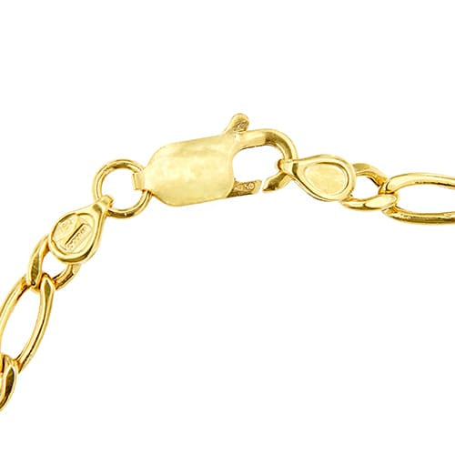 Collier Collier maille Figaro en or jaune 58 Facettes 36715