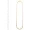 Collier Collier maille Figaro en or jaune 58 Facettes 36715