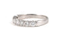 Bague 54 Bague contemporaine en or blanc 18 carats et diamants 58 Facettes B887