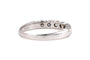 Bague 54 Bague contemporaine en or blanc 18 carats et diamants 58 Facettes B887