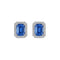 Boucles d'oreilles One of A Kind - Boucles d'oreilles en or blanc, saphirs et diamants 58 Facettes GER1043WG