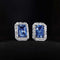 Boucles d'oreilles One of A Kind - Boucles d'oreilles en or blanc, saphirs et diamants 58 Facettes GER1043WG