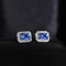 Boucles d'oreilles One of A Kind - Boucles d'oreilles en or blanc, saphirs et diamants 58 Facettes GER1043WG