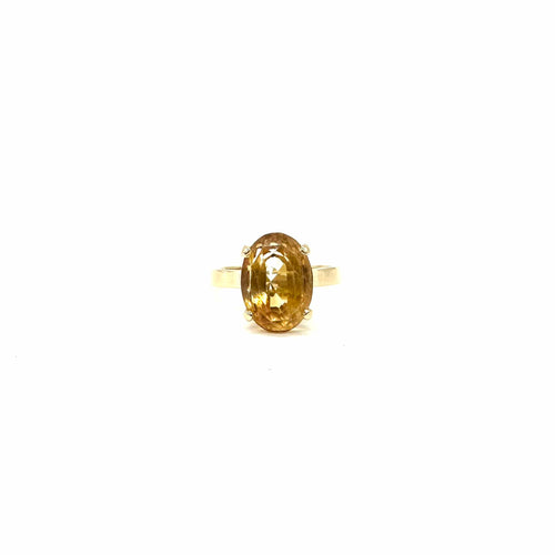 Bague 56 Bague en or jaune et citrine 58 Facettes Z1351850