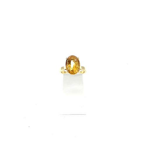 Bague 56 Bague en or jaune et citrine 58 Facettes Z1351850