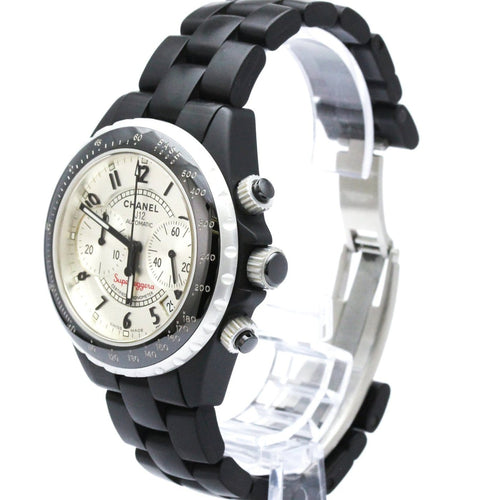 Montre Chanel J12 - Montre chronographe automatique en céramique et acier 58 Facettes ev5hj4x2z5