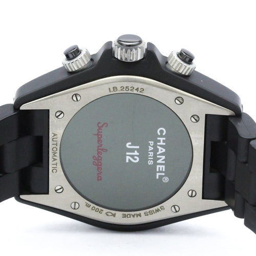 Montre Chanel J12 - Montre chronographe automatique en céramique et acier 58 Facettes ev5hj4x2z5