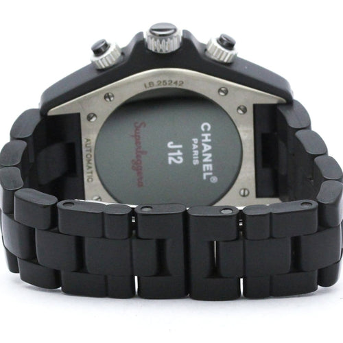 Montre Chanel J12 - Montre chronographe automatique en céramique et acier 58 Facettes ev5hj4x2z5