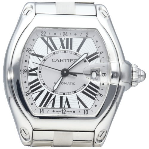 Montre Cartier Roadster XL GMT - Montre en acier 58 Facettes MT47192