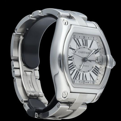 Montre Cartier Roadster XL GMT - Montre en acier 58 Facettes MT47192