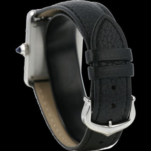 Montre Cartier Tank Must - Montre quartz bracelet cuir noir 58 Facettes MT47217