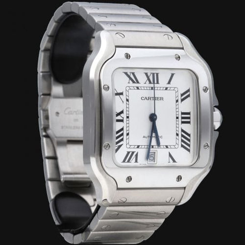 Montre Cartier Santos - Montre XL en acier 58 Facettes MT47331