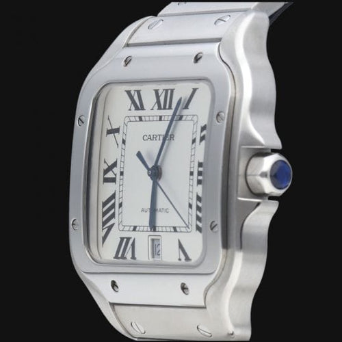 Montre Cartier Santos - Montre XL en acier 58 Facettes MT47331
