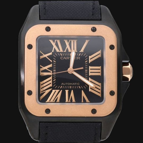 Montre Cartier Santos 100 XL - Montre PVD et or rose 58 Facettes MT47332
