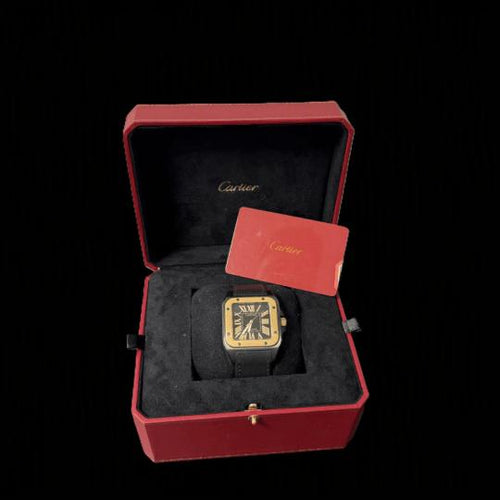 Montre Cartier Santos 100 XL - Montre PVD et or rose 58 Facettes MT47332