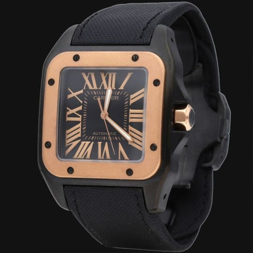 Montre Cartier Santos 100 XL - Montre PVD et or rose 58 Facettes MT47332