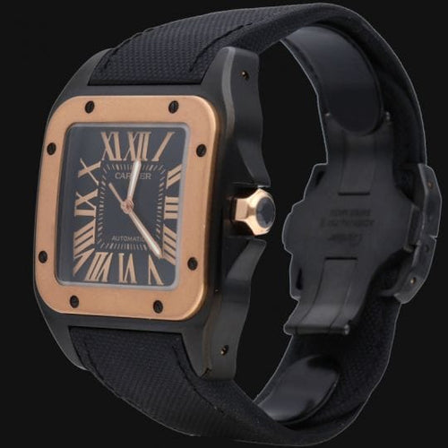 Montre Cartier Santos 100 XL - Montre PVD et or rose 58 Facettes MT47332