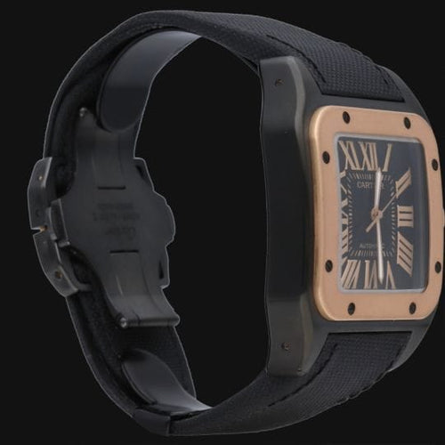 Montre Cartier Santos 100 XL - Montre PVD et or rose 58 Facettes MT47332