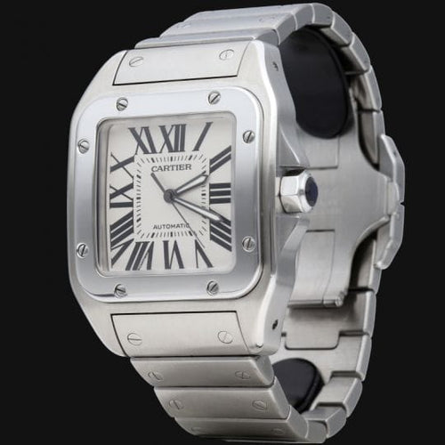 Montre Cartier Santos 100 XL - Montre en acier 58 Facettes MT47334