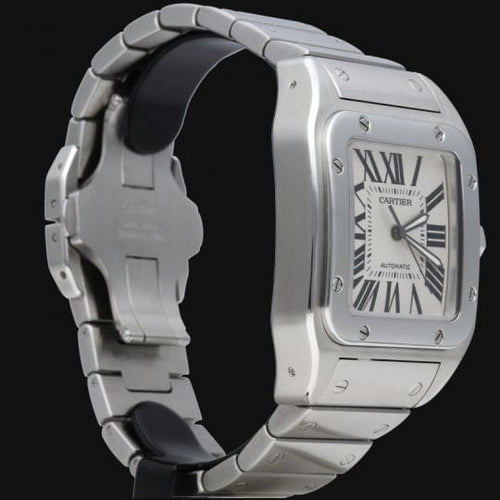Montre Cartier Santos 100 XL - Montre en acier 58 Facettes MT47334