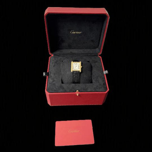 Montre Cartier Tank Solo - Montre en or jaune et acier 58 Facettes MT47337