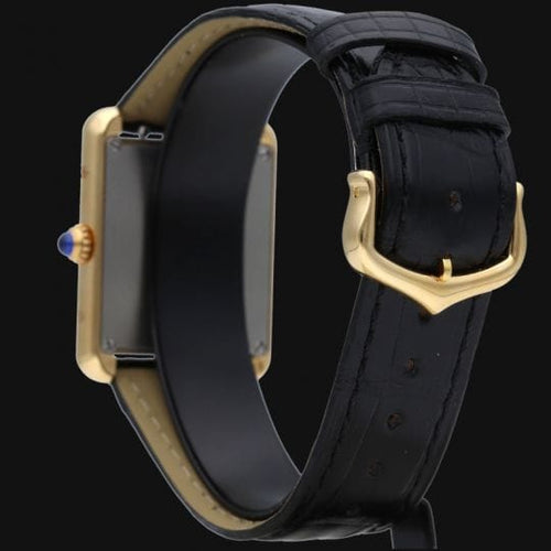 Montre Cartier Tank Solo - Montre en or jaune et acier 58 Facettes MT47337