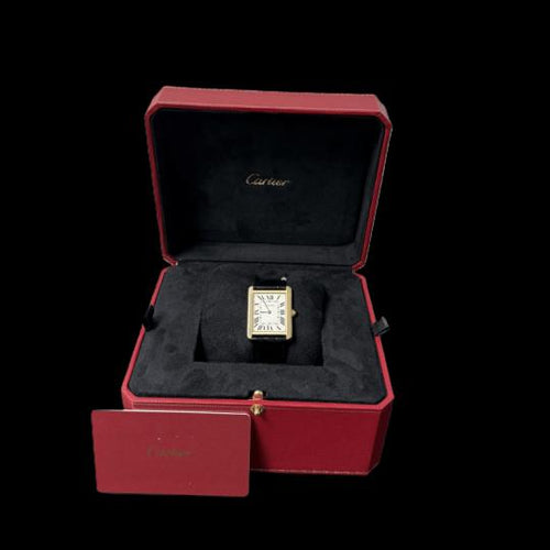 Montre Cartier Tank Solo MM - Montre en or jaune et acier 58 Facettes MT47338