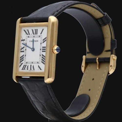 Montre Cartier Tank Solo MM - Montre en or jaune et acier 58 Facettes MT47338