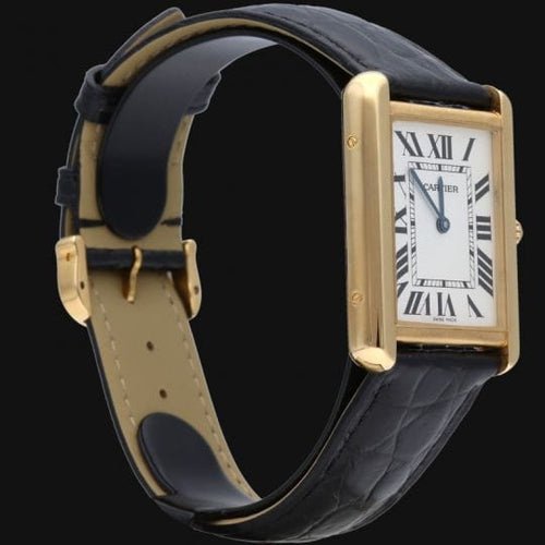 Montre Cartier Tank Solo MM - Montre en or jaune et acier 58 Facettes MT47338
