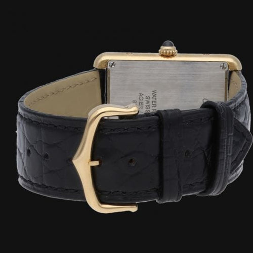Montre Cartier Tank Solo MM - Montre en or jaune et acier 58 Facettes MT47338