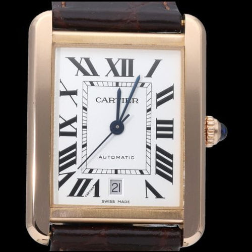 Montre Cartier Tank Solo XL - Montre en or rose 58 Facettes MT47340