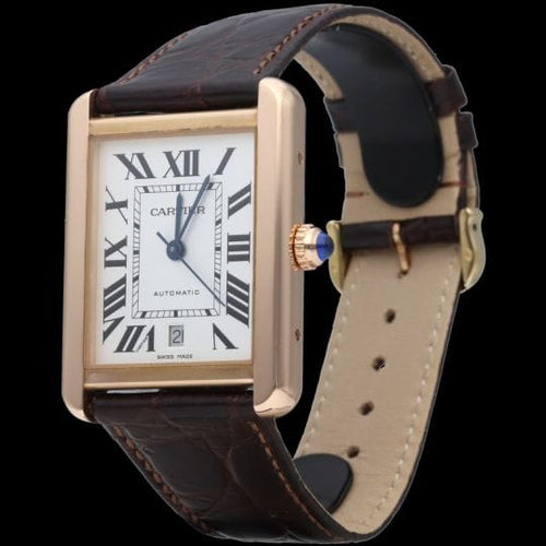 Montre Cartier Tank Solo XL - Montre en or rose 58 Facettes MT47340
