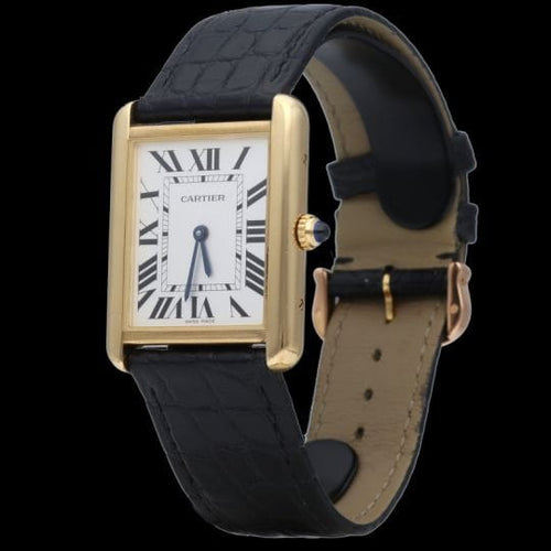 Montre Cartier Tank Solo - Montre en or jaune 58 Facettes MT47342