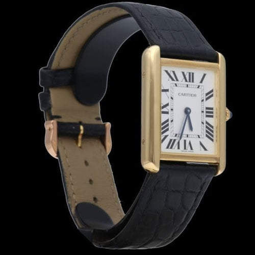 Montre Cartier Tank Solo - Montre en or jaune 58 Facettes MT47342