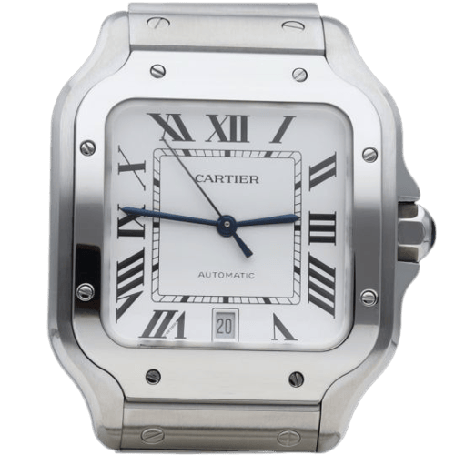 Montre Cartier Santos - Montre en acier 58 Facettes MT47343