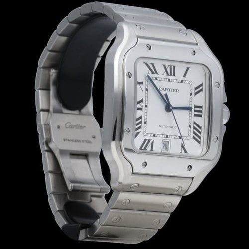 Montre Cartier Santos - Montre en acier 58 Facettes MT47343