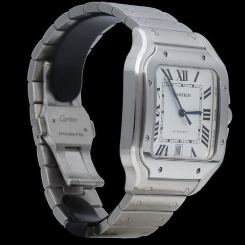 Montre Cartier Santos - Montre en acier 58 Facettes MT47343