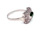Bague 62 Bague Art déco en or blanc, platine, émeraude et diamants 58 Facettes VINTAGE BG