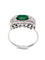 Bague 62 Bague Art déco en or blanc, platine, émeraude et diamants 58 Facettes VINTAGE BG