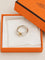Bague 51 HERMÈS Débridée - Bague Ceinture en argent et or 18 carats 58 Facettes WC-2026-3612