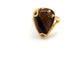Bague 56 Bague en or 18K avec œil de tigre 58 Facettes M9292
